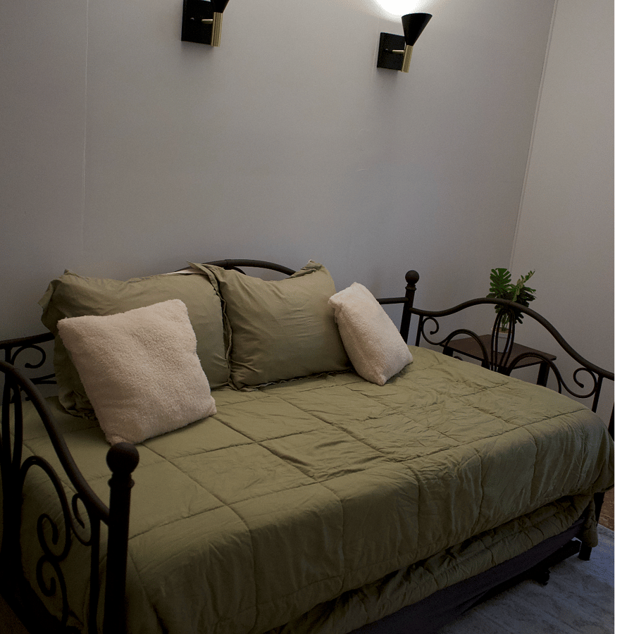 This room features a twin trundle bed.