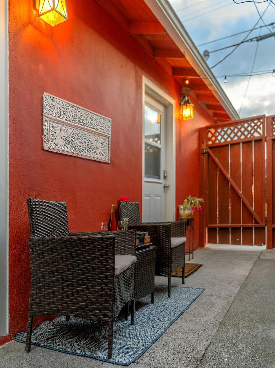 Outside private patio for morning coffee or afternoon wine.