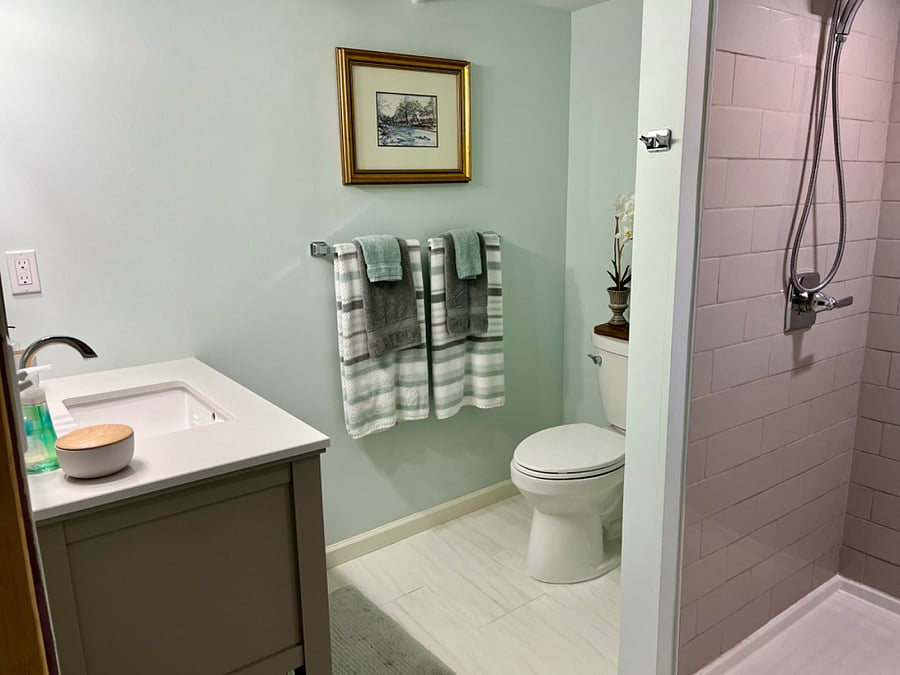 Basement bathroom/shower