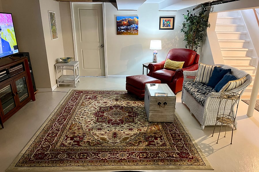 Basement TV room