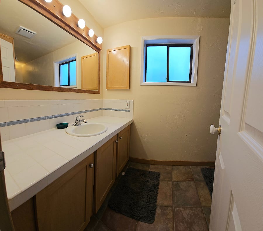 Bathroom with shower and tub