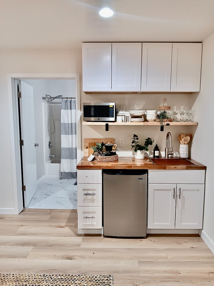 Brand new kitchenette (induction stove top not pictured)