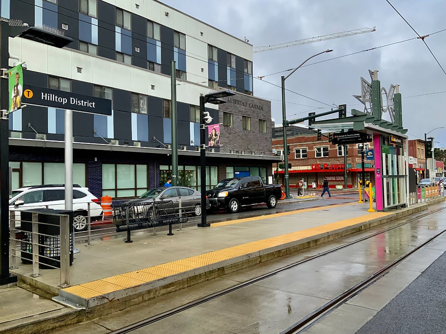 We are 3 blocks from this Hilltop street car stop (which goes North a few blocks to Tacoma General, Mary Bridge, & Kaiser)