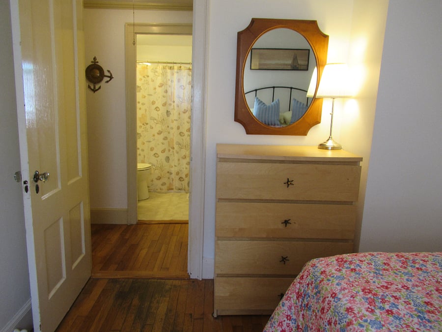 2nd bedroom bureau, bathroom across the hall