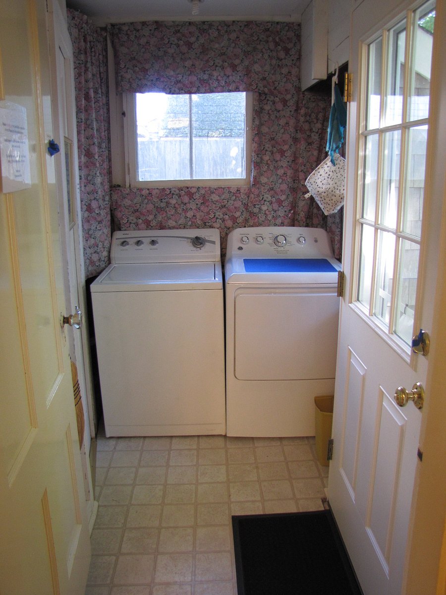 Laundry room and back door