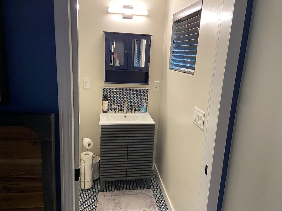 Bathroom with Sliding Door