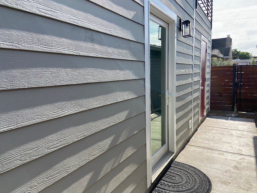 Studio Entrance with 6 ft Security Fence