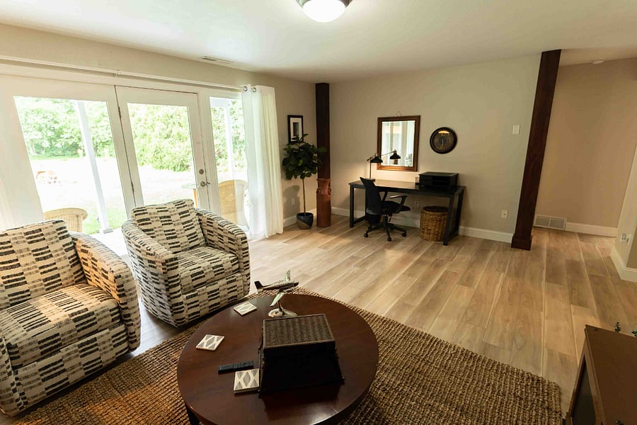 Basement living room