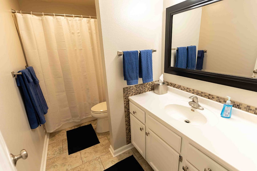 Basement bathroom