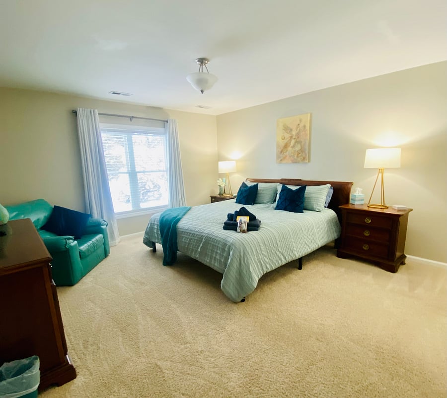 Basement bedroom