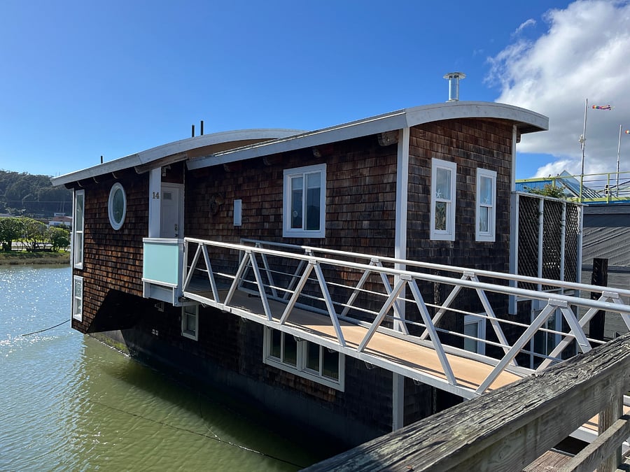 Walking up the dock you will see our home.