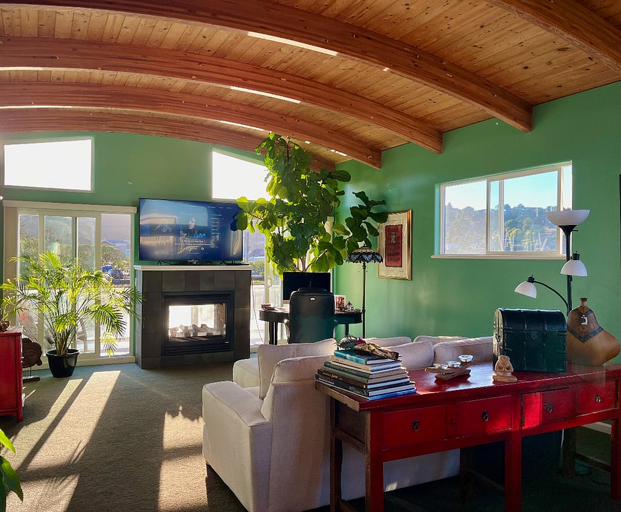 Our spacious living room.