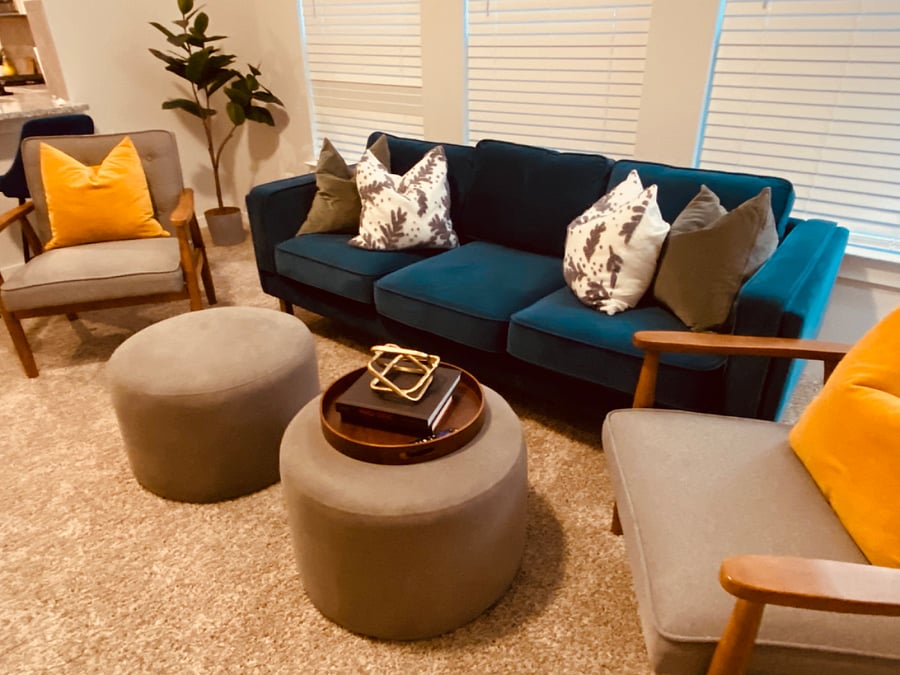 Avail yourself to the living room appointed for your comfort.