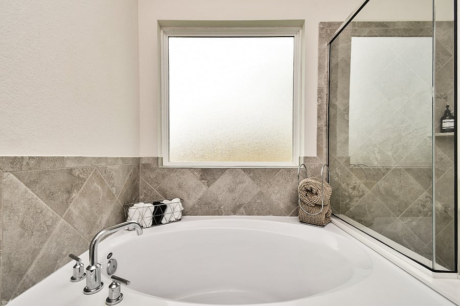 Soak all of your cares away in the primary bathroom with garden tub.