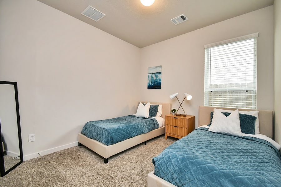 Prepare for relaxation for two with comfortable twin beds!