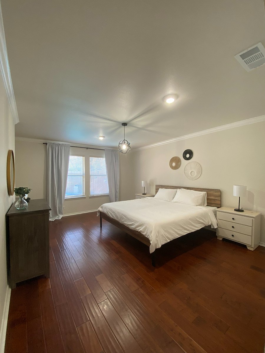 Master bedroom with king bed
