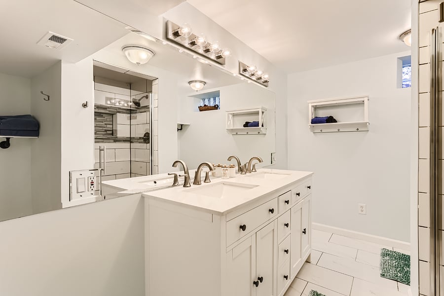 Basement bathroom