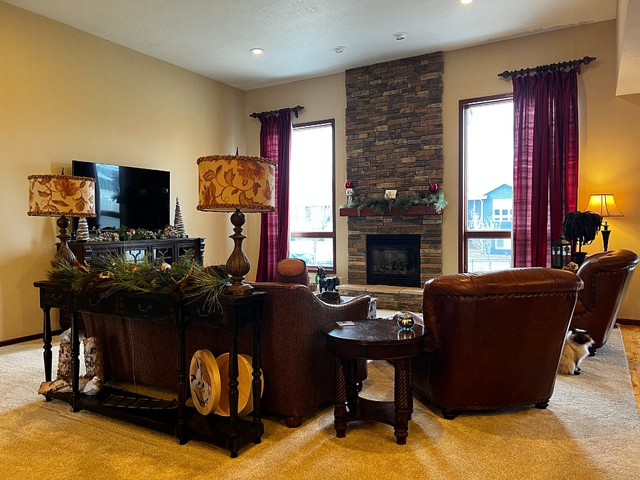 Upstairs living room.