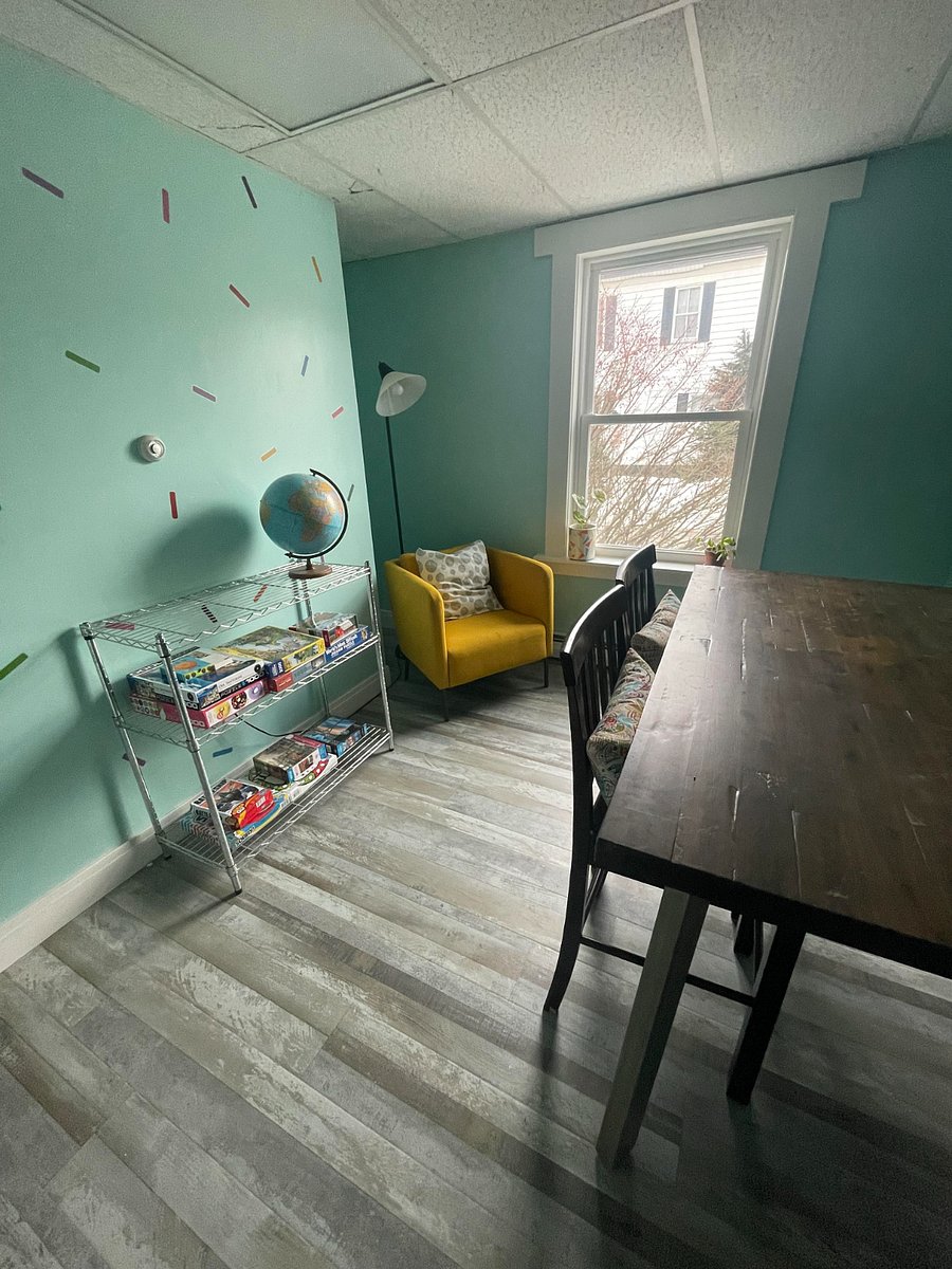 Game room shared with the laundry room