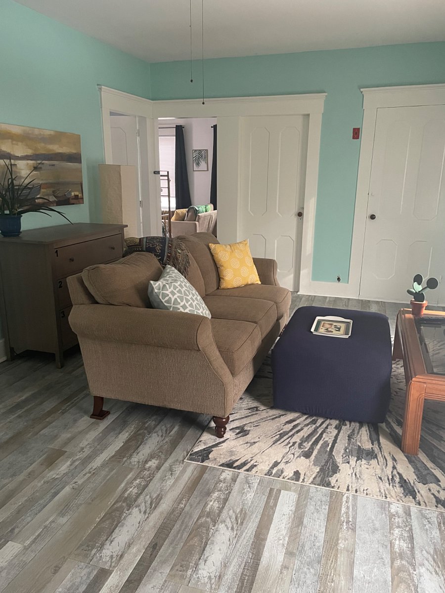 Living room with view of bedroom 2 and 3