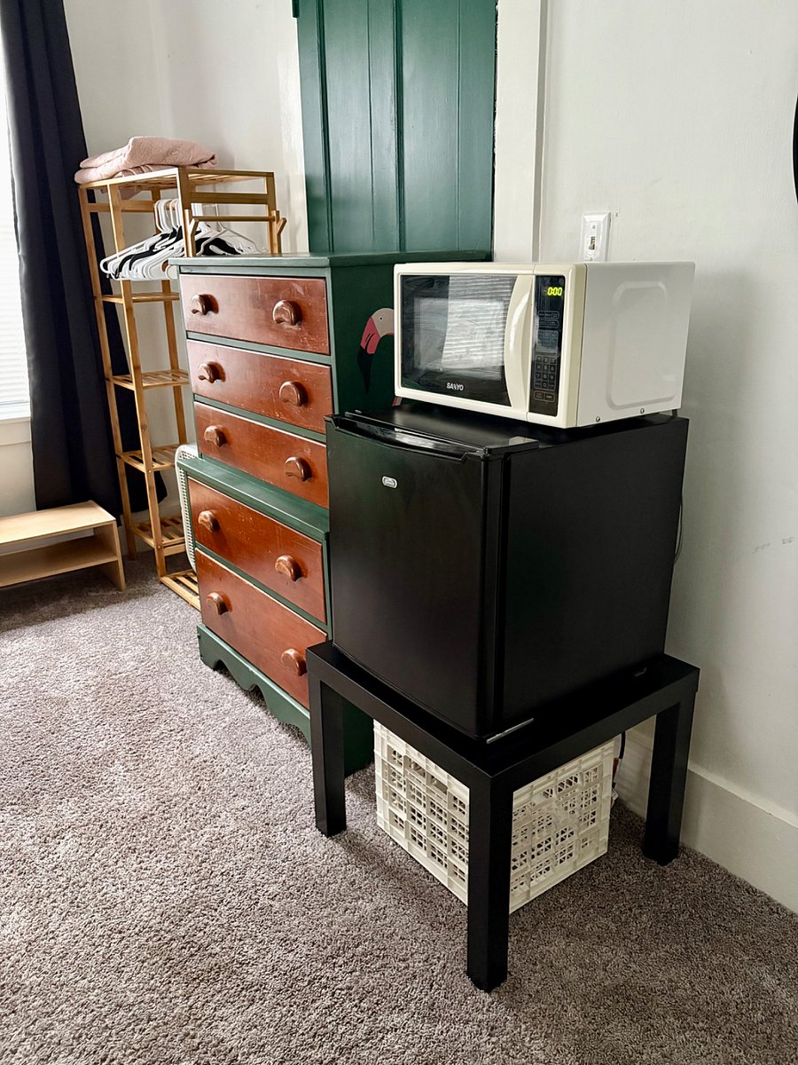 Bedroom 3 (mini suite). Only room with private mini fridge and microwave