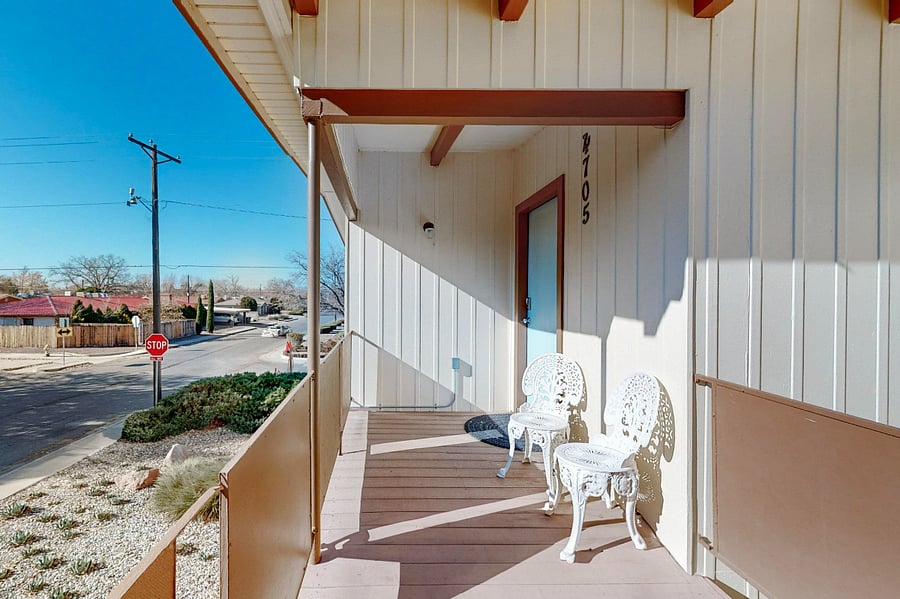 front balcony