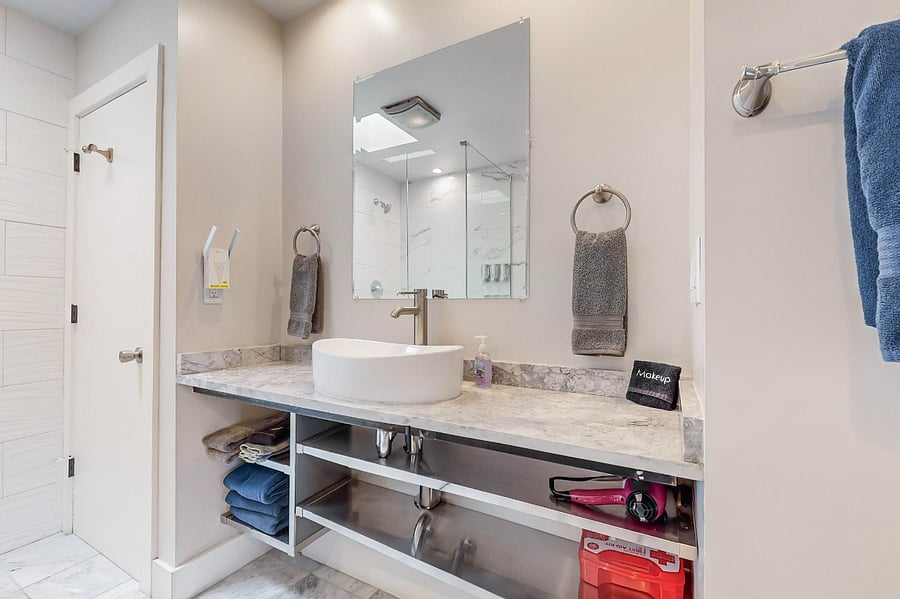 Master bedroom #1 full bathroom with separate tub and shower