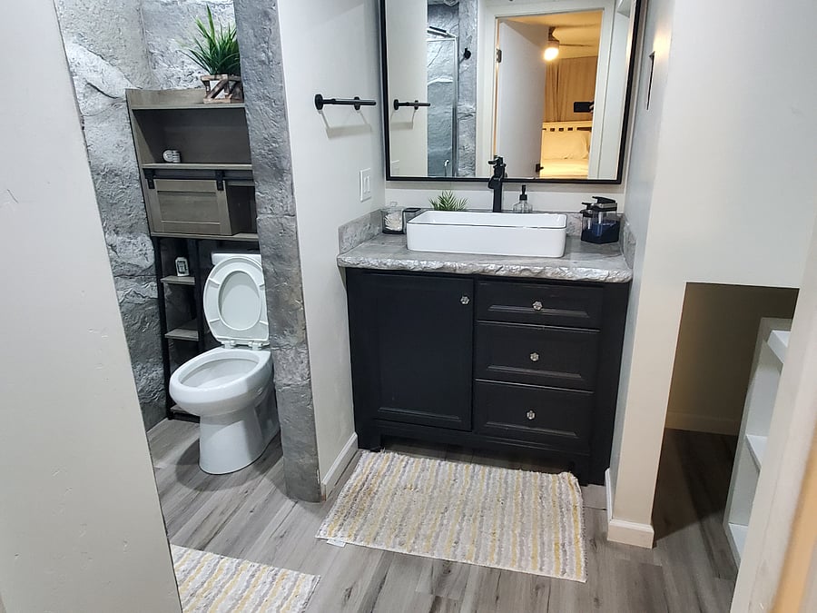 Custom remodeled bathroom
