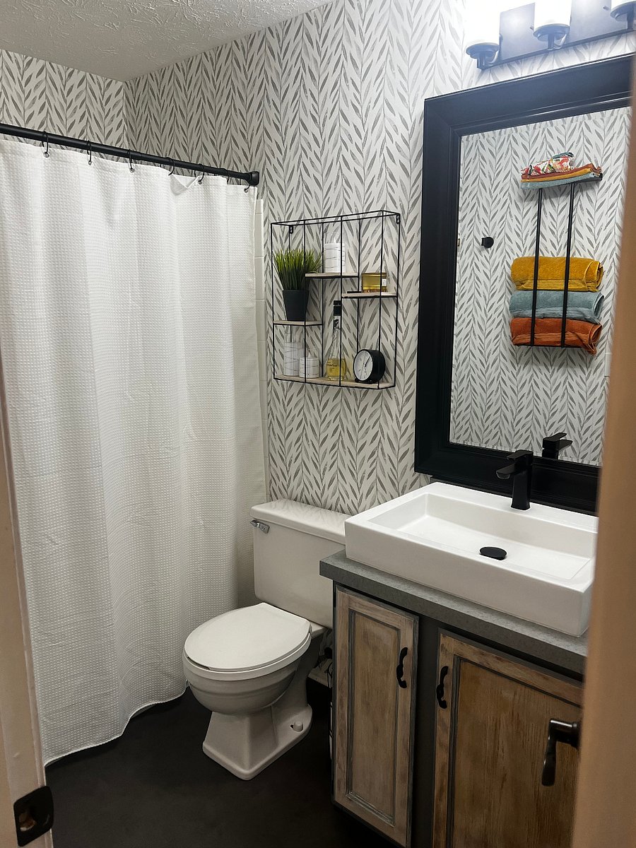 Your private bathroom across the hall from your bedroom.