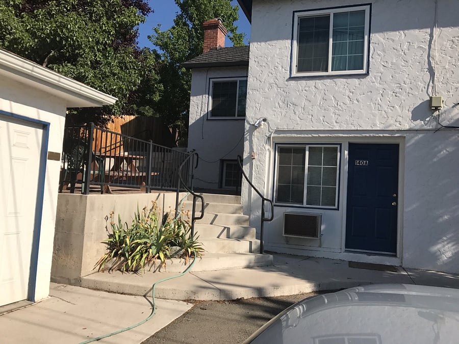Downstairs Entrance and Stairs to Patio