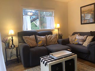 Den / TV room
End tables with built-in charging stations
Comfortable recliners and Overstuffed Love Seat