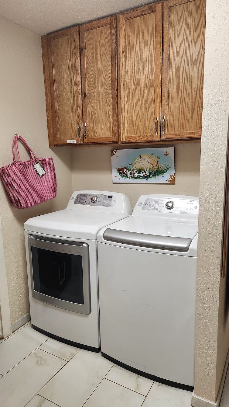 HE washer and dryer.