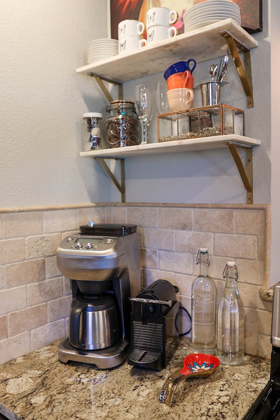 Coffee maker, Nespresso machine upon request, starter coffee and teas.