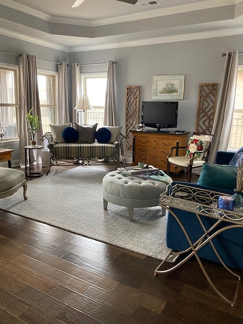 Family room with smart TV