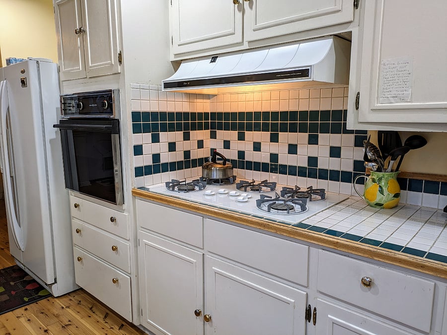 Fully stocked kitchen