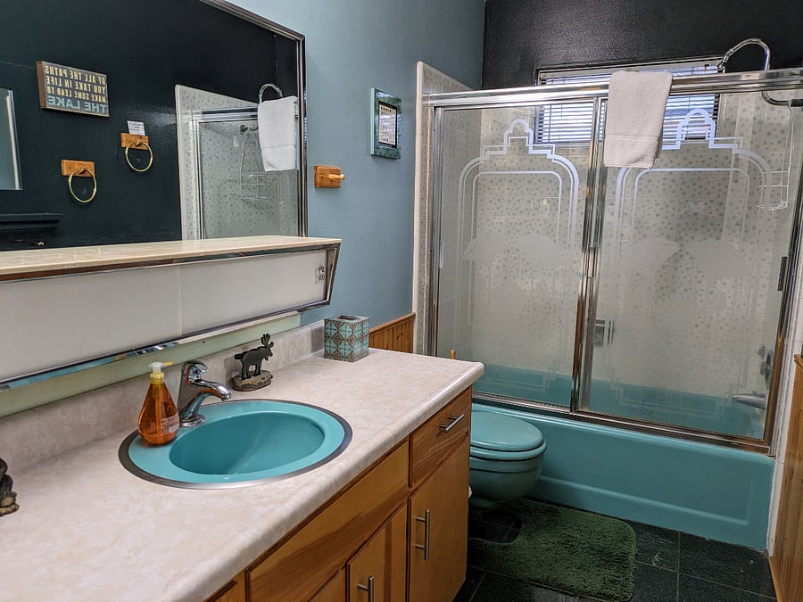 Bathroom off the hall