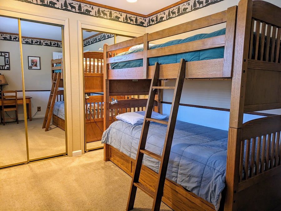 Bedroom #2 with bunkbeds