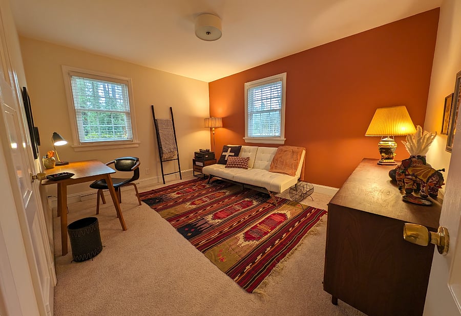 Home Office Printer and high-speed wifi internet included. Day bed converts for twin-sized sleeping.
