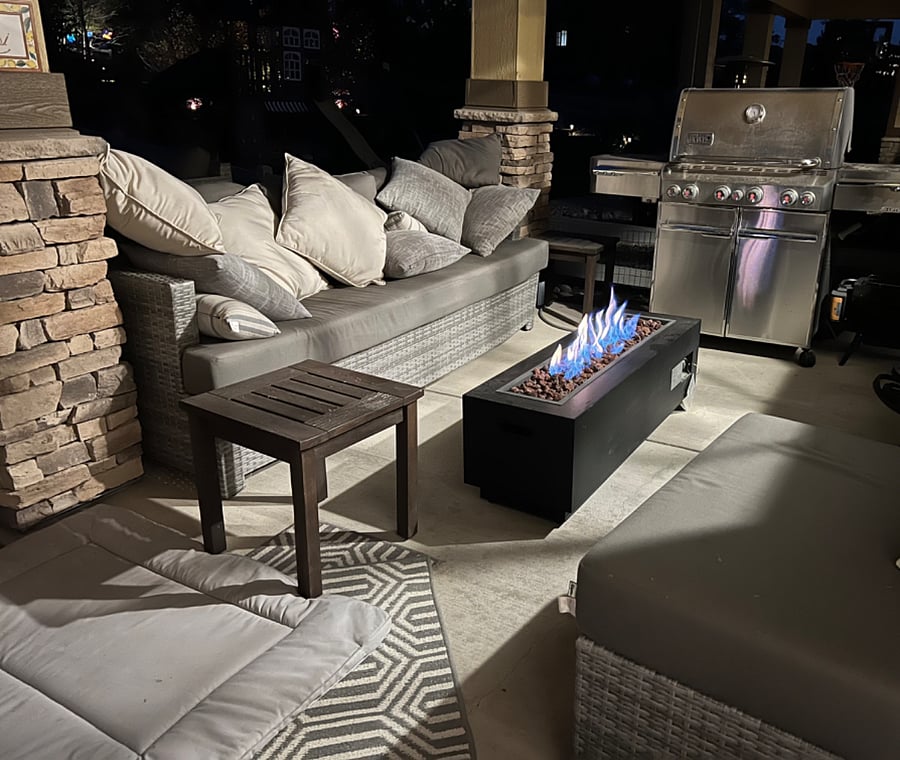 Backyard living space 