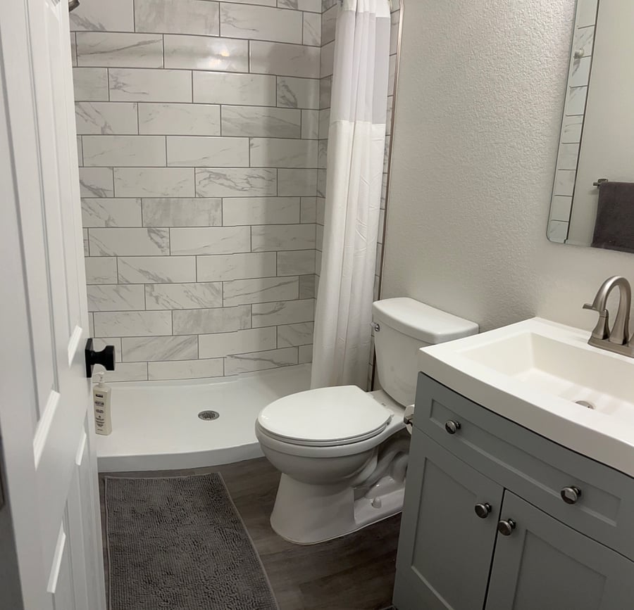 Basement bathroom