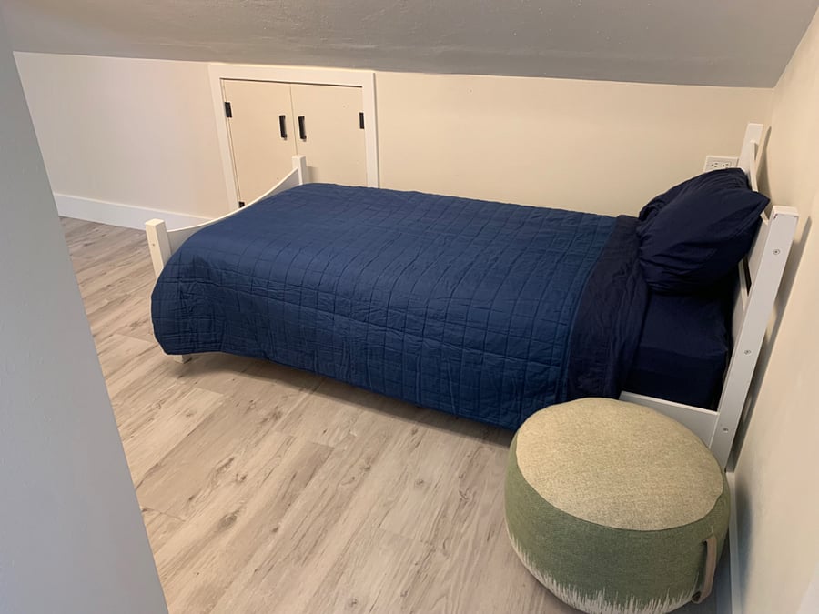 Second twin bed off the master bedroom