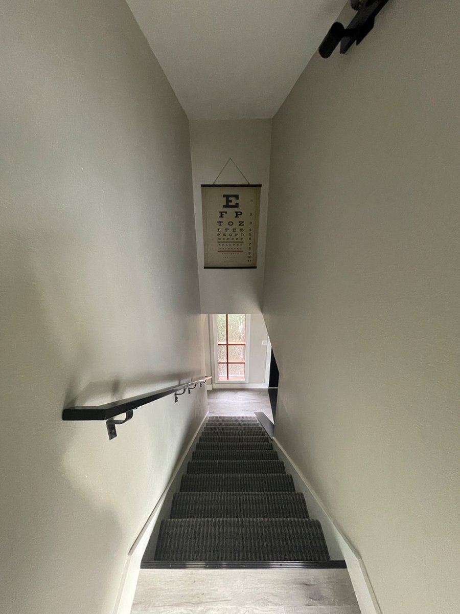 Stairs leading to the master suite