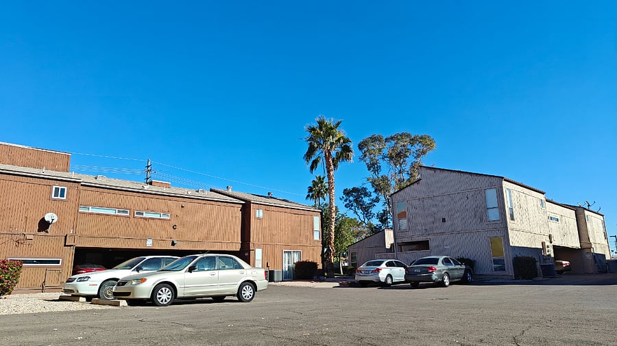 Exterior View - From designated covered parking spot.