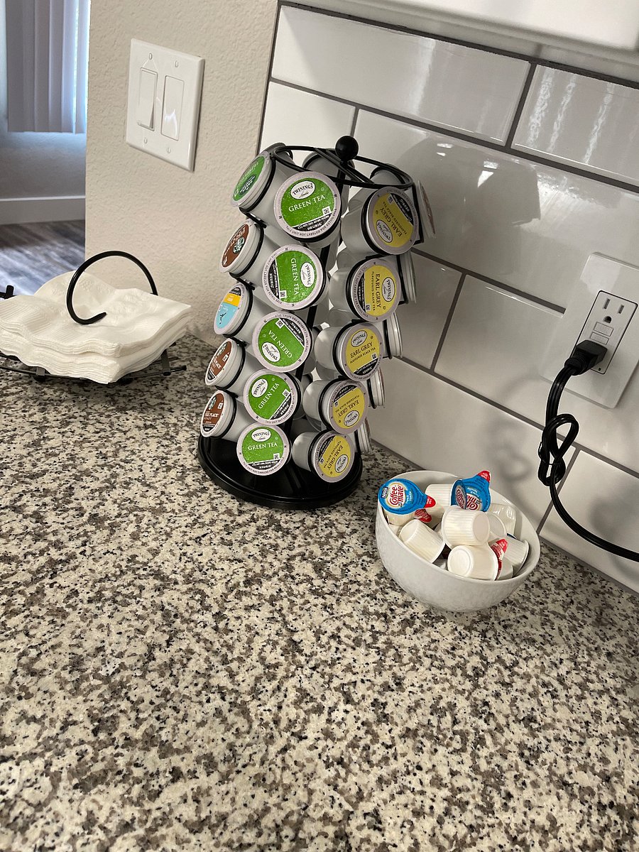 Complimentary Keurig- Coffee, Tea, Nondairy creamer
