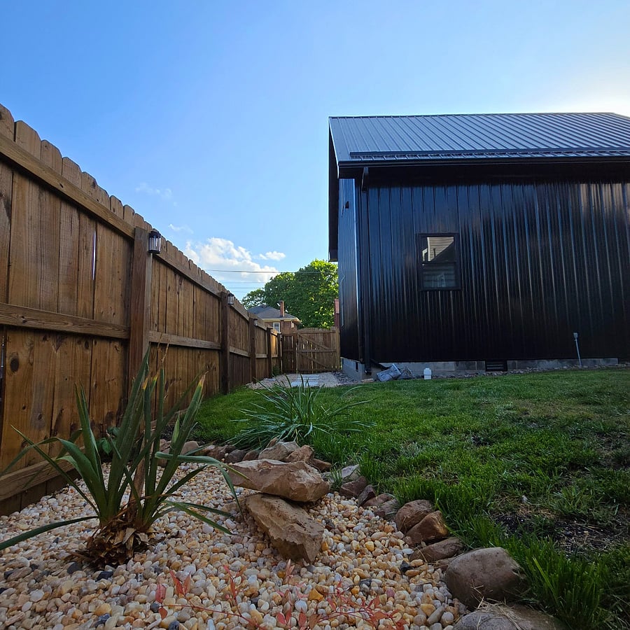 Entry to private backyard from front