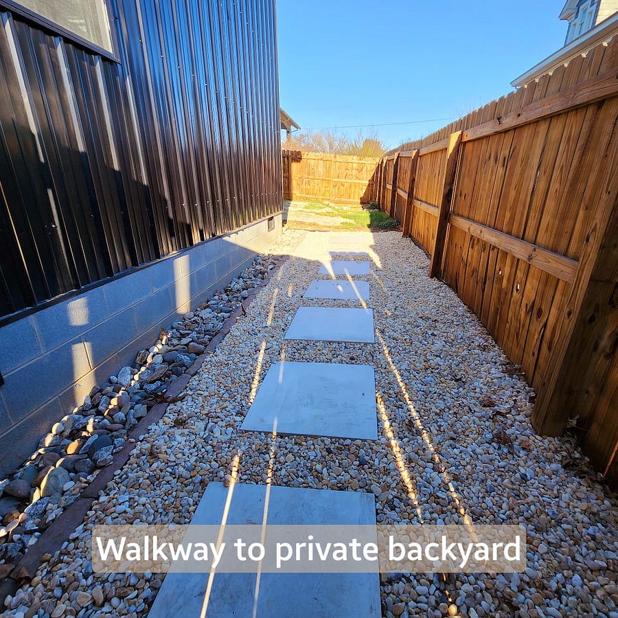 Path to your private backyard oasis.