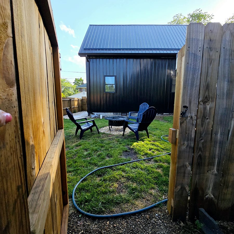 Gate to backyard (from the back)
