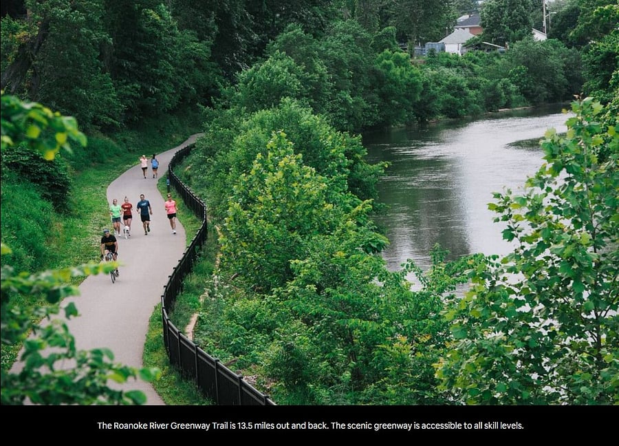 Roanoke has miles of trails accessible from every corner of the city and neighborhoods