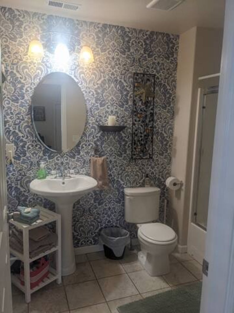 Front shared full bathOn