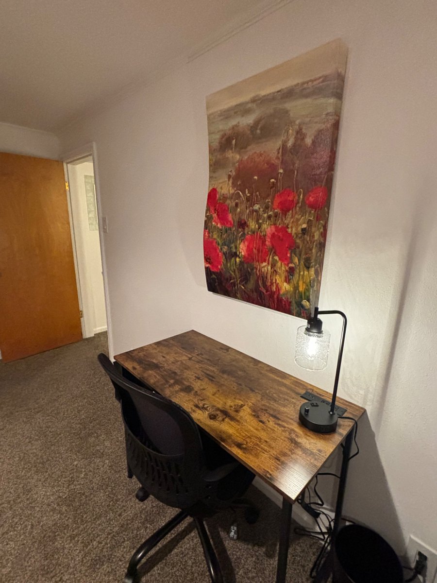 Bedroom 2. Desk with usb and ac outlets.